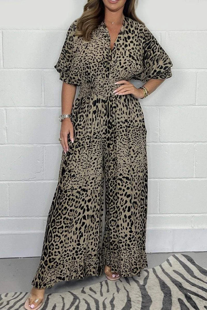TRODL I JUMPSUIT MIT LEOPARDENPRINT