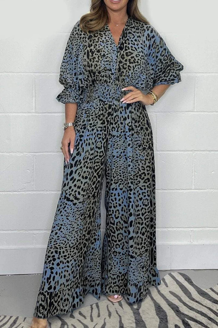 TRODL I JUMPSUIT MIT LEOPARDENPRINT