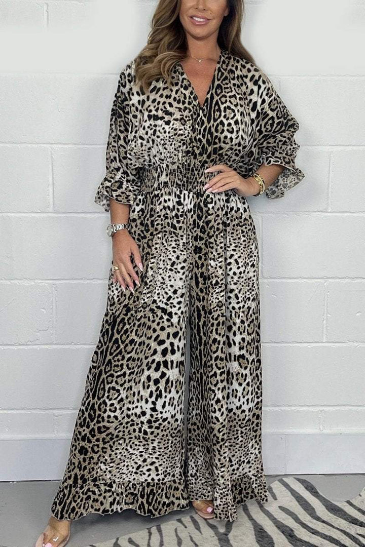 TRODL I JUMPSUIT MIT LEOPARDENPRINT